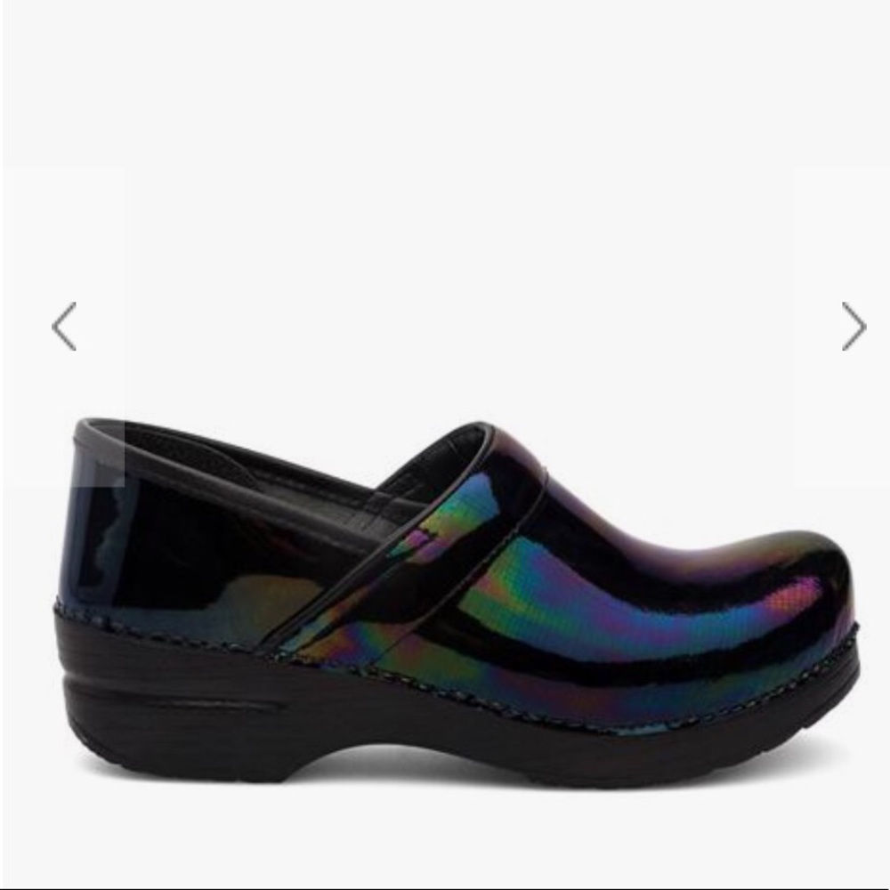 Dansko rainbow patent nursing clog